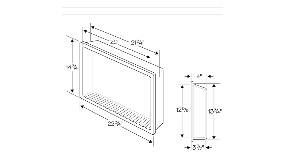 STEP THREE: CHOOSE YOUR ONYX SHOWER KIT RECESSED CADDY