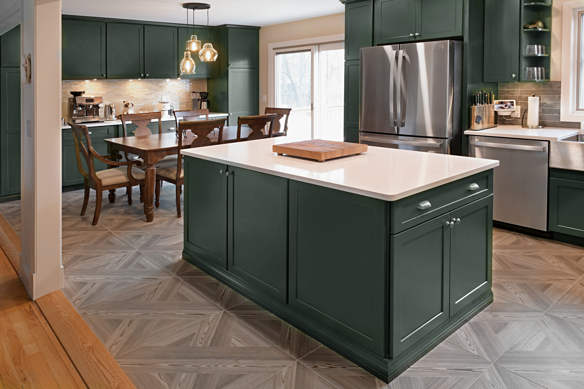 Traditional Kitchen With Contemporary Dark Cabinetry Kitchen Remodel in Glenville, NY by Central Kitchen and Bath Showroom project photo