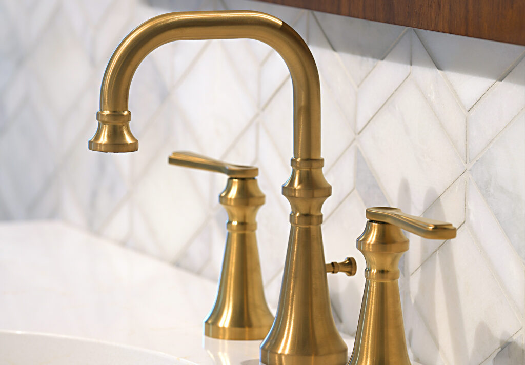 Moen Faucet Brushed Gold Faucet