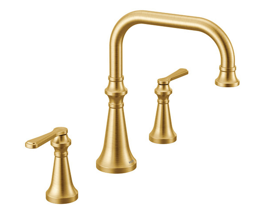 Moen colinet bath faucet gold