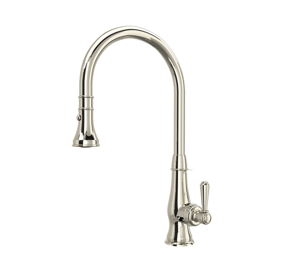ACQUI SINGLE HANDLE KITCHEN FAUCET WITH PULLDOWN SPRAY POLISHED NICKEL MODEL A3420LMPN 2