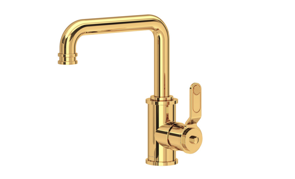 ARMSTRONG SINGLE CONTROL LAVATORY FAUCET IN SATIN ENGLISH GOLD | MODEL UAR01UD1HTSEG