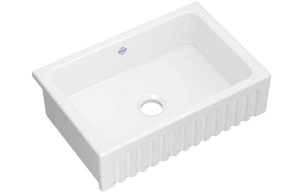 BOWLAND 31 APRON FRONT FIRECLAY KITCHEN SINK IN WHITE | MODEL BL312WH