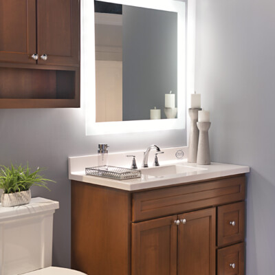 SMALL BATHROOM LED MIRROR